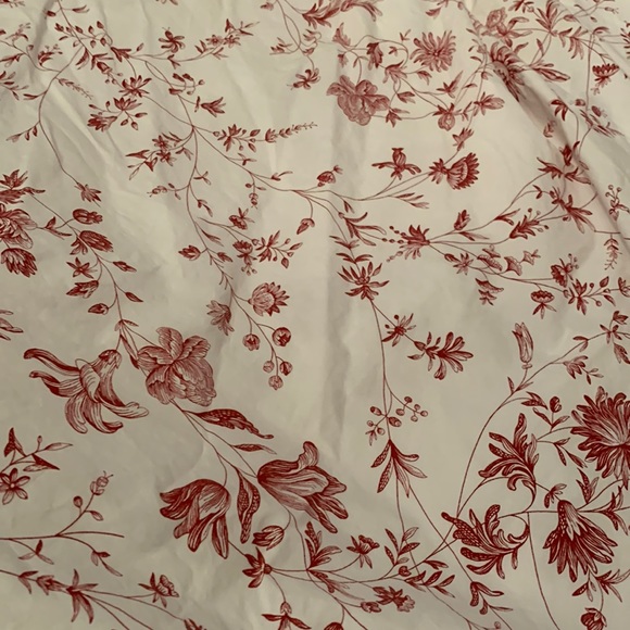 Vintage Red Floral Duvet cover
